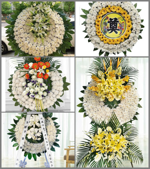 广东广州市从化区江埔街道锦一村花圈速递